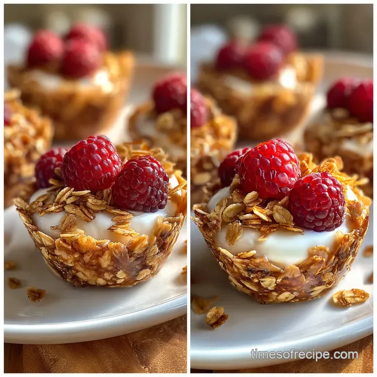Elegant, single frozen yogurt cup on white plate. Features a contrasting textural display, with a crunchy crust and smooth...