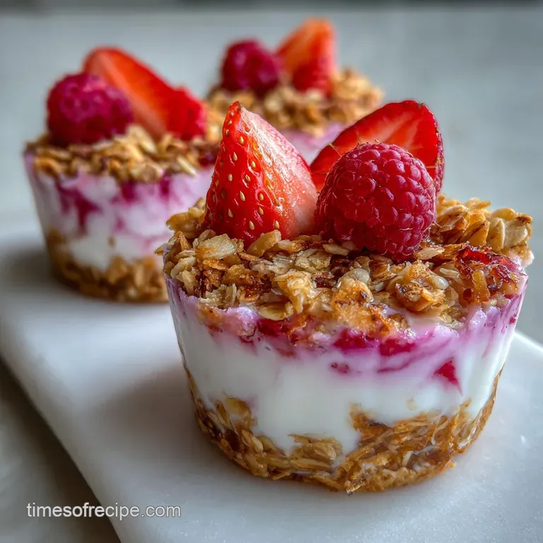 Frozen Yogurt Granola Cups Recipe