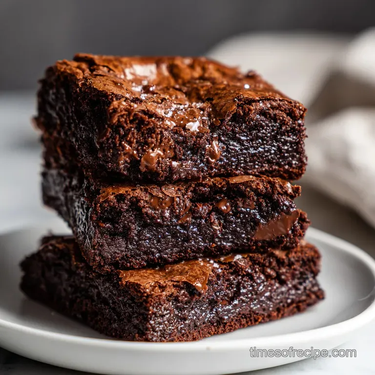 Chocolate brookies on a white plate dusted with powdered sugar. Fudgy brownie and golden cookie swirled together in a dess...