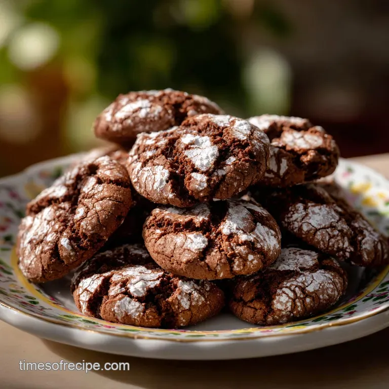 Crinkle Cookies: The Ultimate Fudgy Chocolate Classic