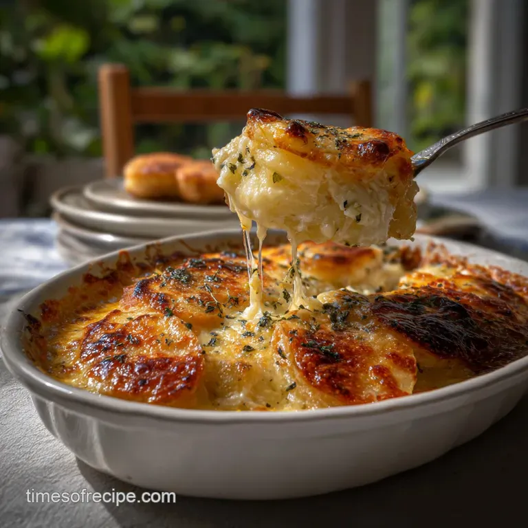 Au Gratin Potato Recipe with Garlic and Cheese
