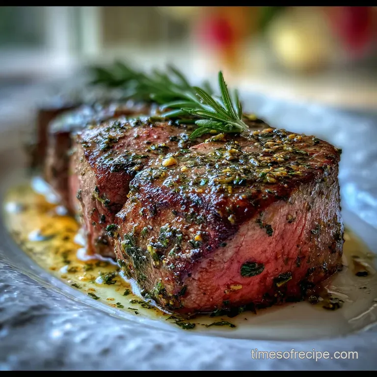 Beef Tenderloin with Garlic and Herbs