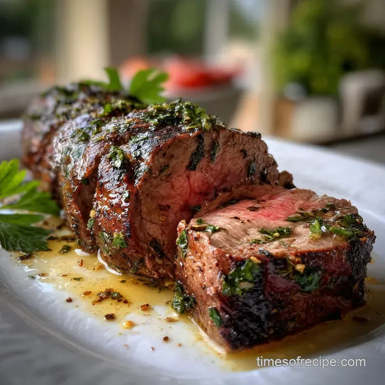 Beef Tenderloin Recipe Grilled with Garlic and Herbs