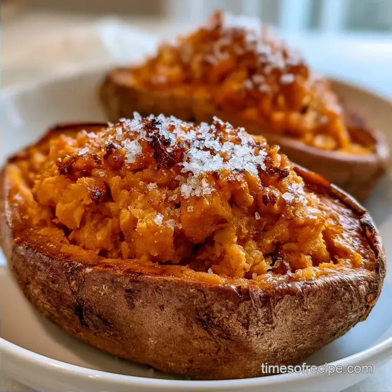 Healthy Baked Sweet Potatoes: Fluffy Interior