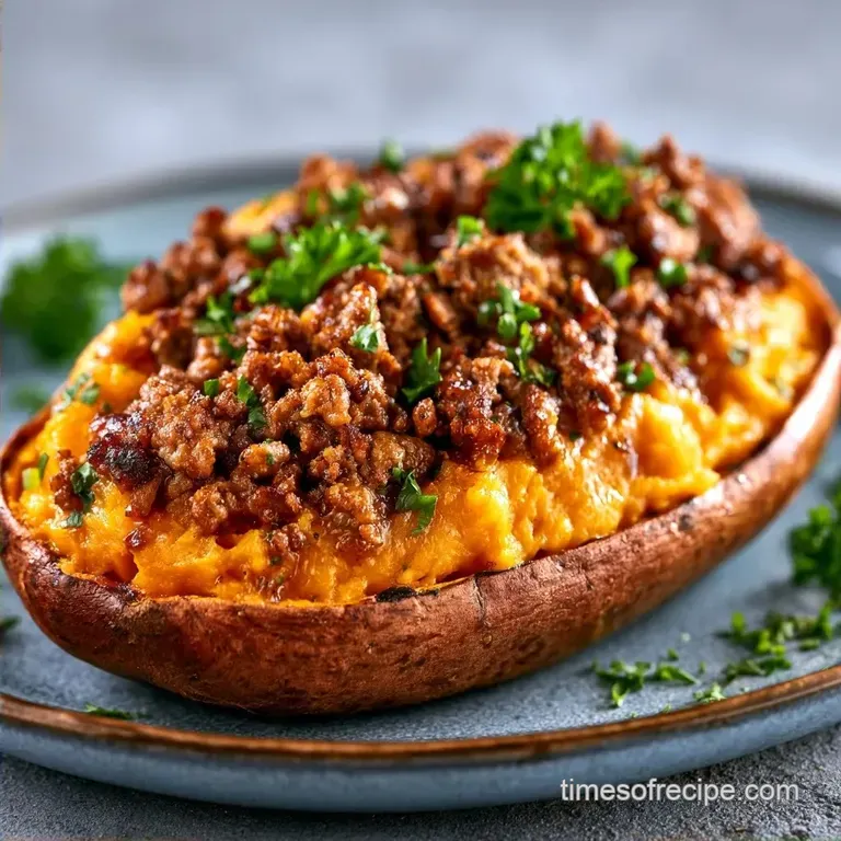 High-Protein Healthy Loaded Baked Sweet Potatoes