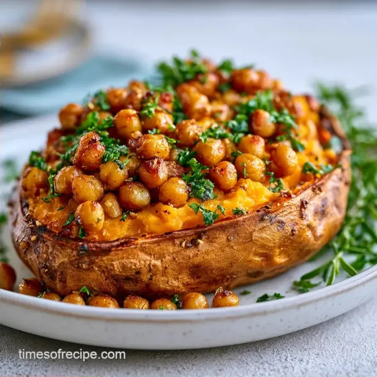 Healthy Vegetarian Stuffed Sweet Potatoes
