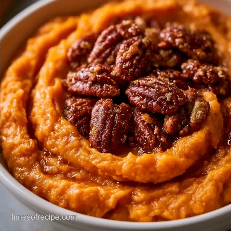 Healthy Sweet Potato Casserole with Maple Pecan Crunch