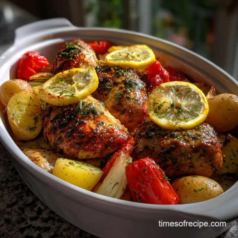 Healthy Weeknight Dinners: One Pan Lemon Garlic Sear presentation