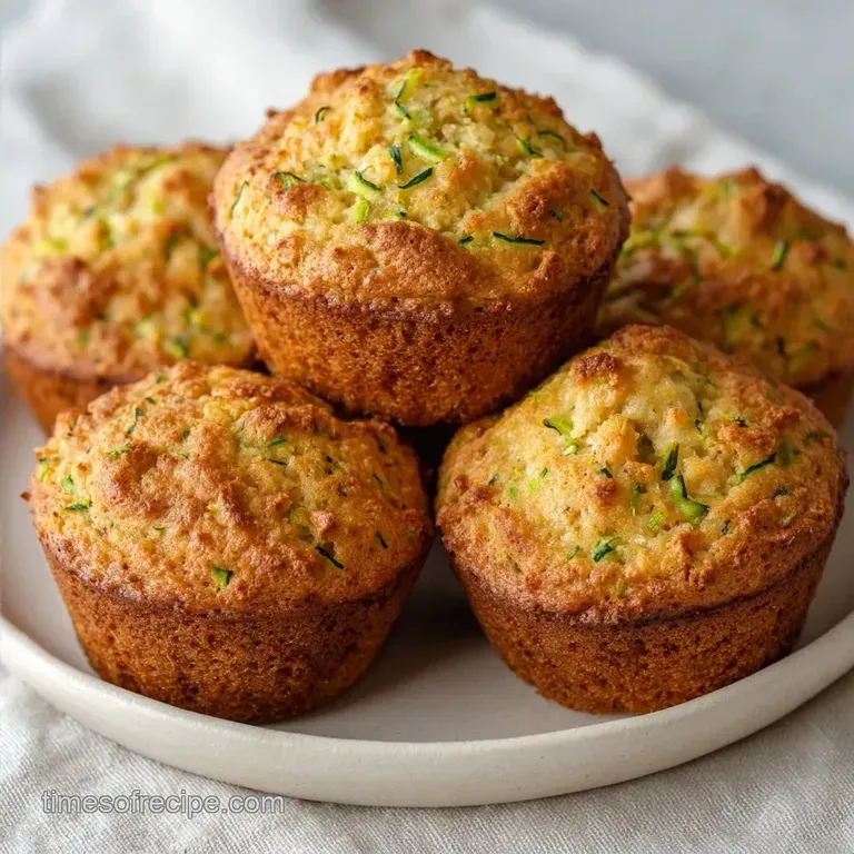 Healthy Shredded Zucchini Muffins: Velvety Crumb