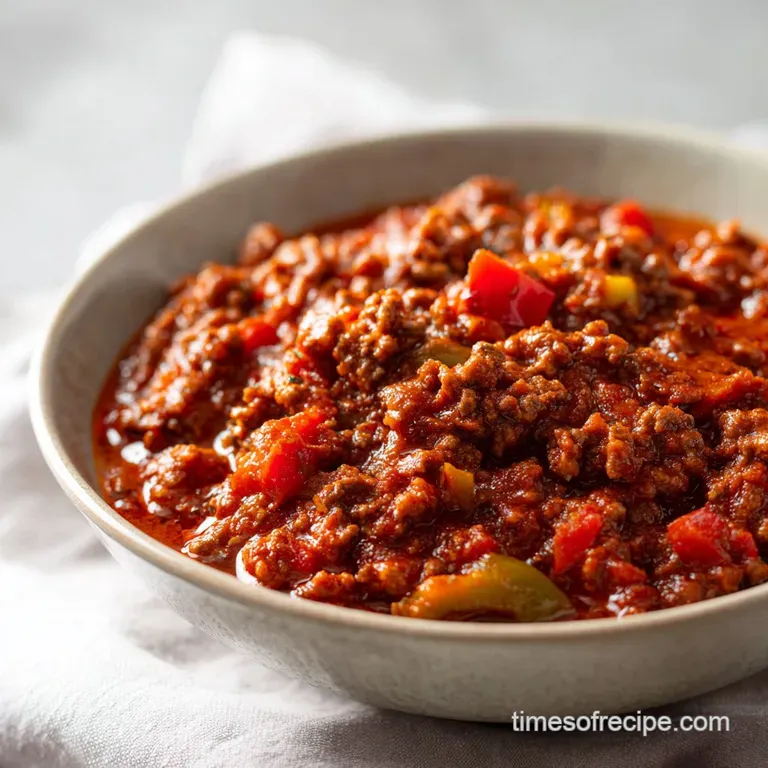 Homemade Chili: Award-Winning and Hearty