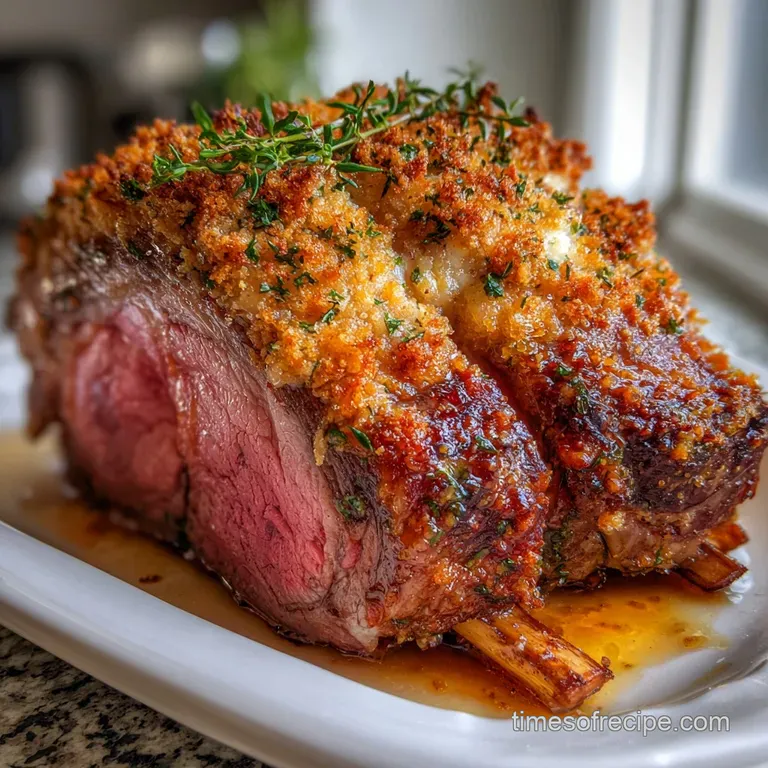 Bonein Rib Roast: Foolproof Reverse Sear Technique presentation