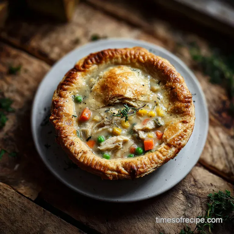 Homemade Chicken Pot Pie with Flaky Crust