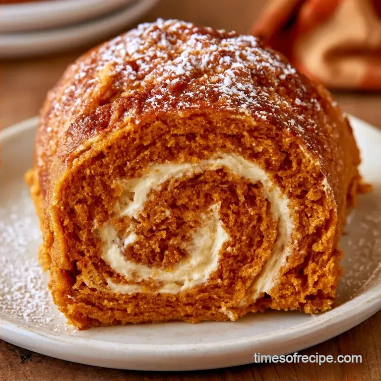 Homemade Pumpkin Roll: Spiced Sponge