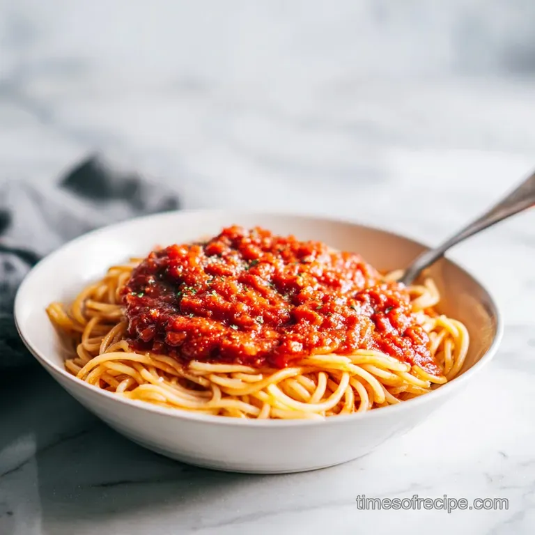 Homemade Spaghetti Sauce: Thick and Savory