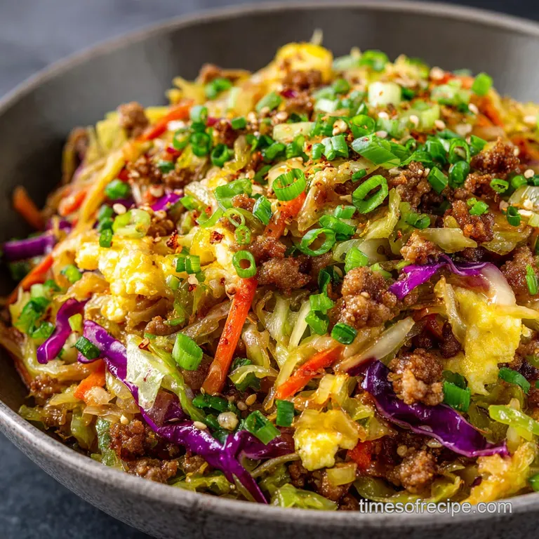 Crack Slaw: the Ultimate 25-Minute Asian Egg Roll in a Bowl presentation