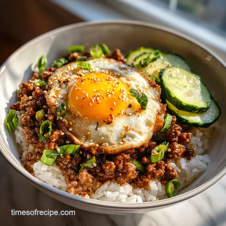 Korean Ground Beef Bowl