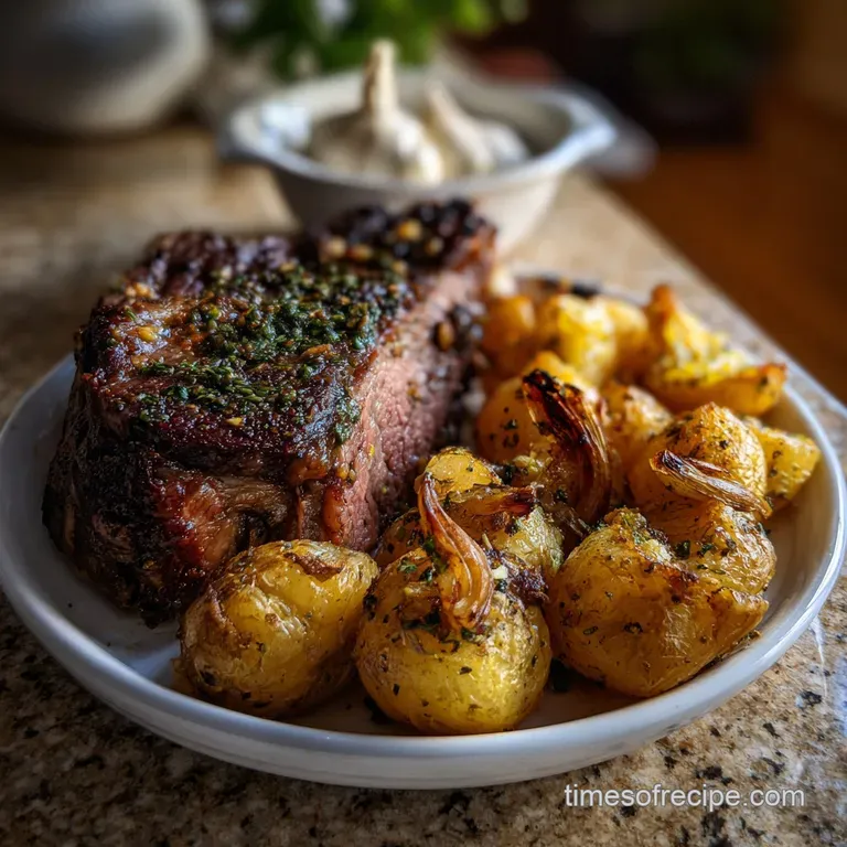 Leftover Prime Rib Recipe with Garlic and Herbs