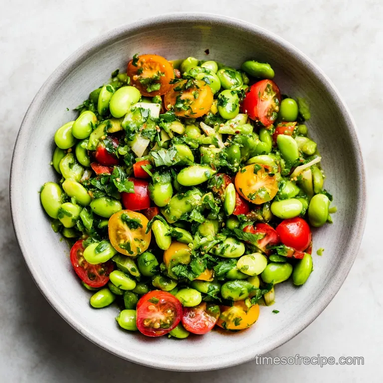 Mexican Edamame Salad: Vibrant and High Protein