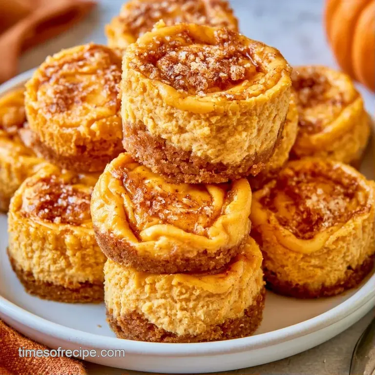 Elegant arrangement of creamy orange tarts on a white platter with swirls of cream and fresh autumn leaf accents.