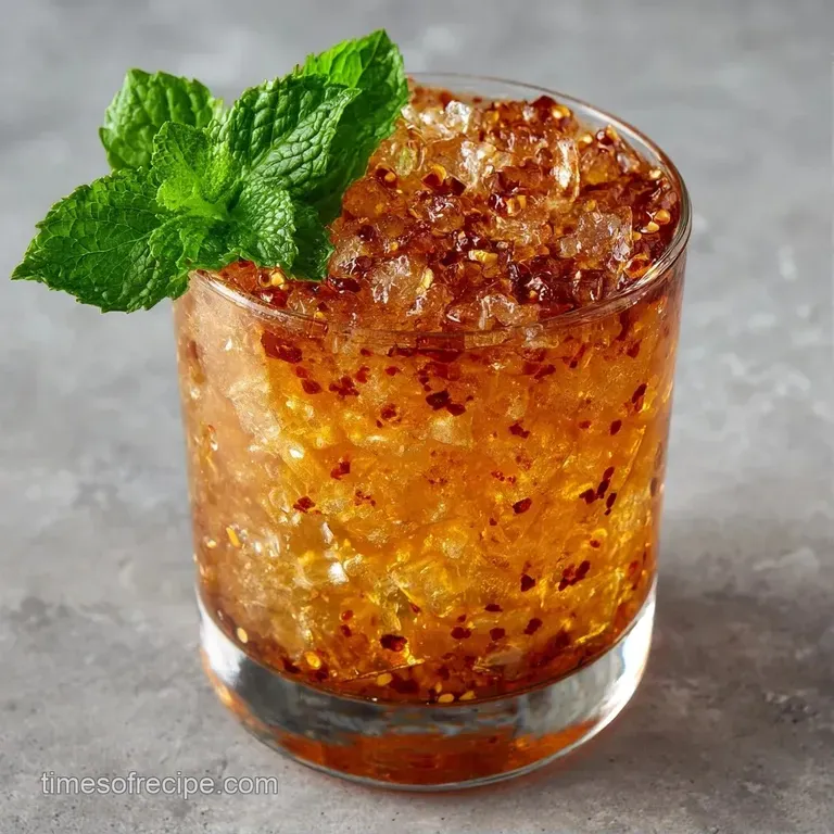 Ten frosted metal cups arranged on a wooden tray, glistening with condensation and topped with lush mint sprigs.