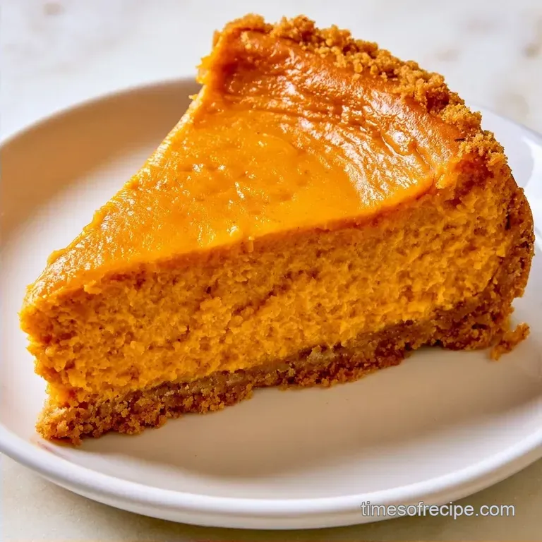 Creamy NoBake Pumpkin Cheesecake