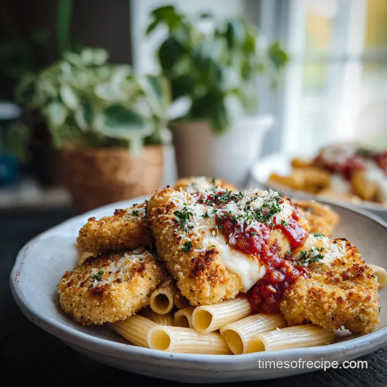 Chicken Nugget Parmesan with Pasta: Shatter Crisp Finish