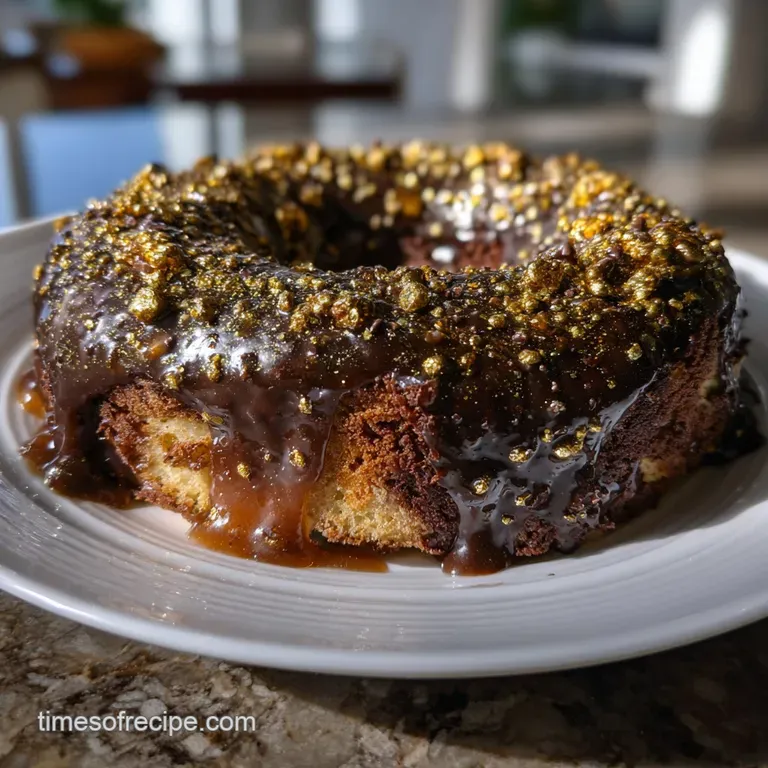 12 New Years Eve Cakes That: Stunning Black & Gold Looks