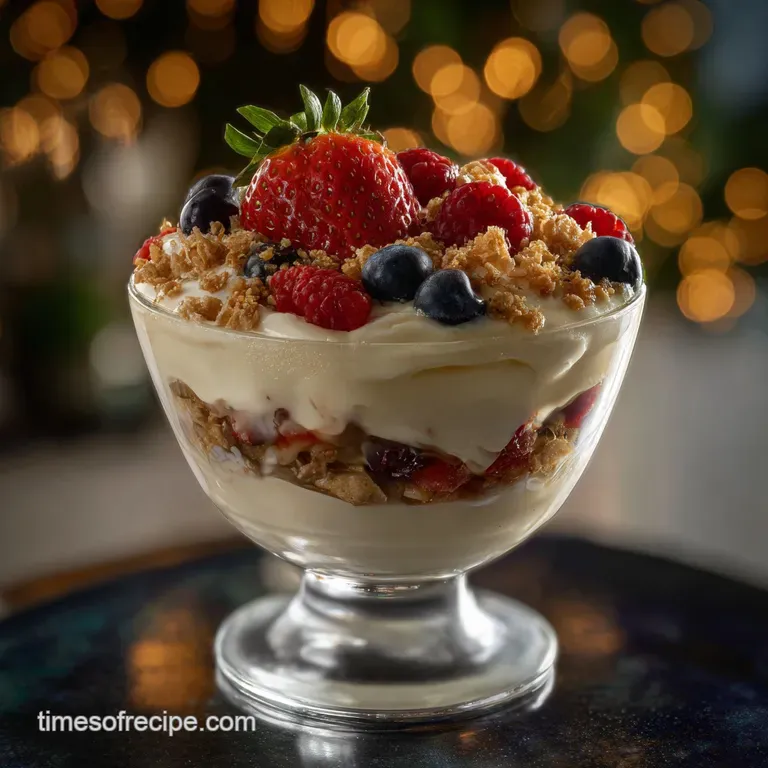 Festive New Years Eve Parfait Dessert Idea for NYE
