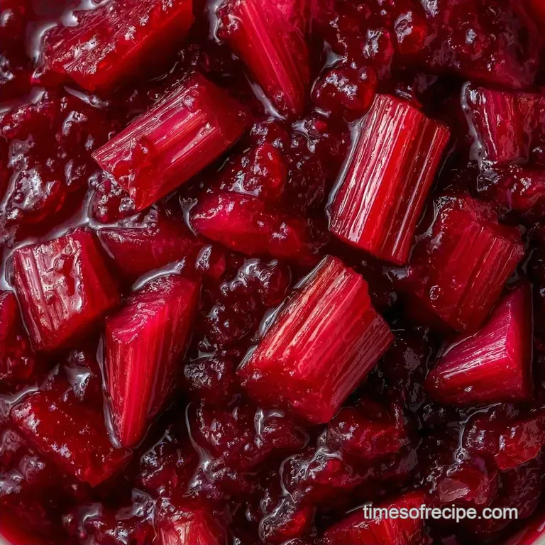 Old Fashioned Rhubarb Jam: Glossy and Tart