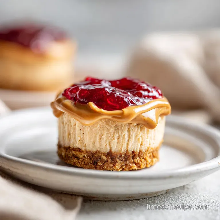 Peanut Butter and Jelly Cheesecake