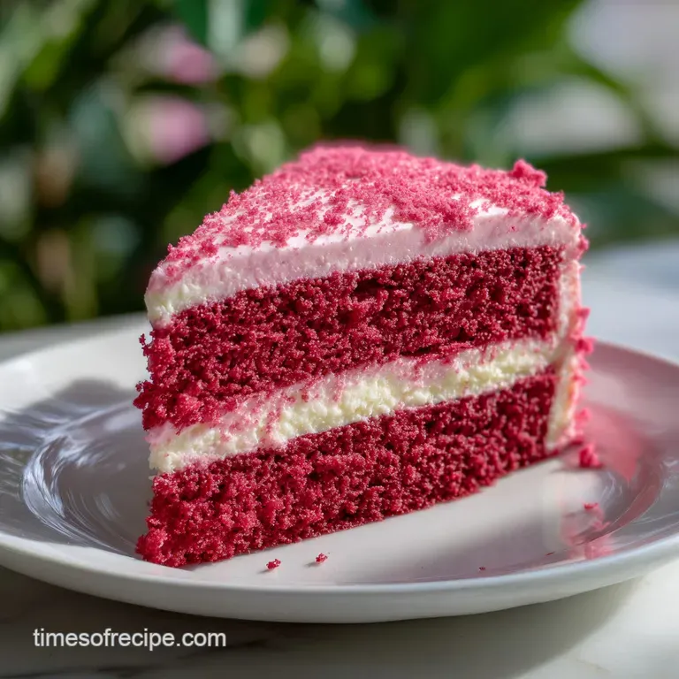Pink Velvet Cake Recipe: Tender Crumb