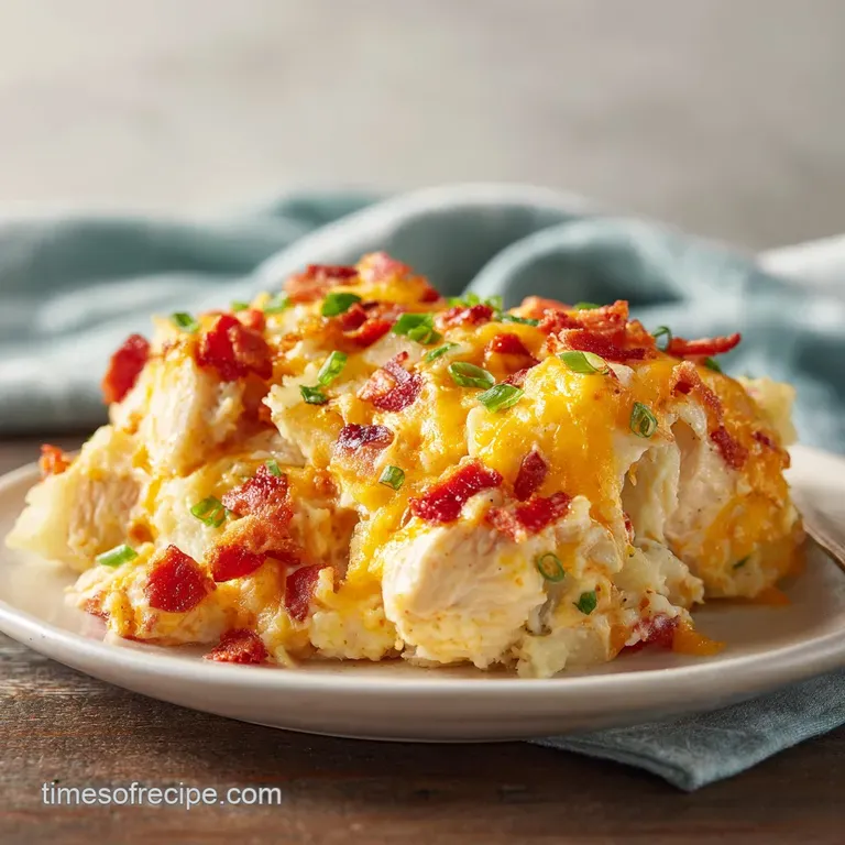 Potato Ranch Chicken Casserole: Hearty and Comforting