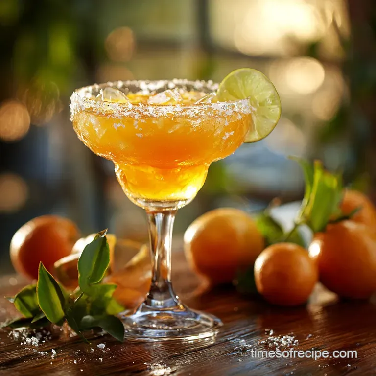 Italian Margarita: the Proper Amaretto Kiss Cocktail presentation