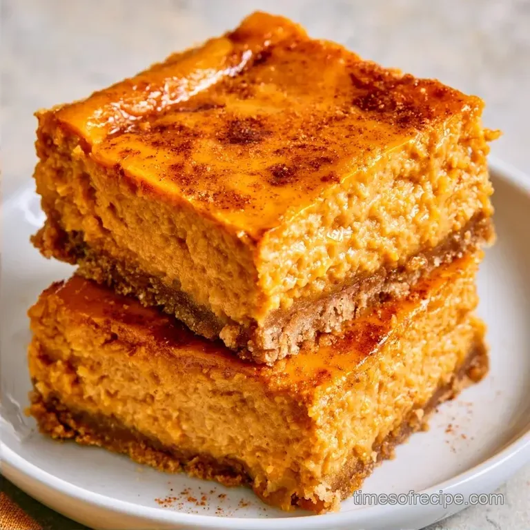 Guilt-Free Pumpkin Cheesecake Bars: Golden Crunch