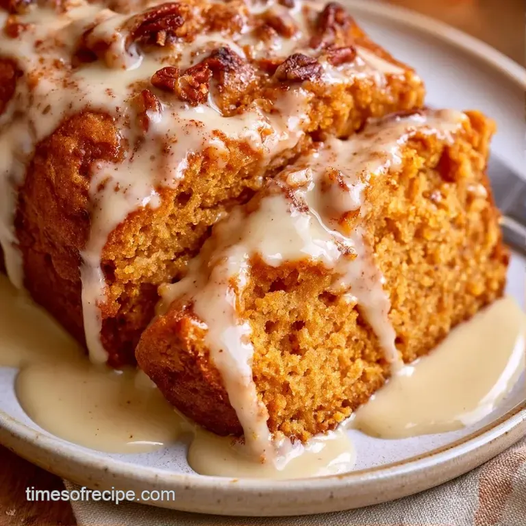 A neat slice of spiced orange cake on a white porcelain plate, topped with a dollop of whipped cream and cinnamon.