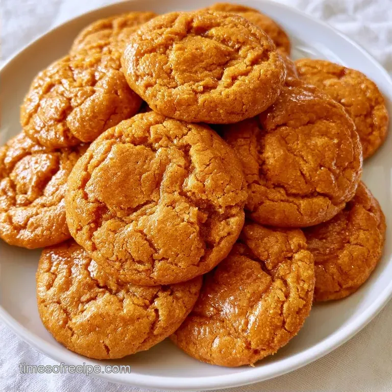 Pumpkin Spice Cookies with Cinnamon Sugar