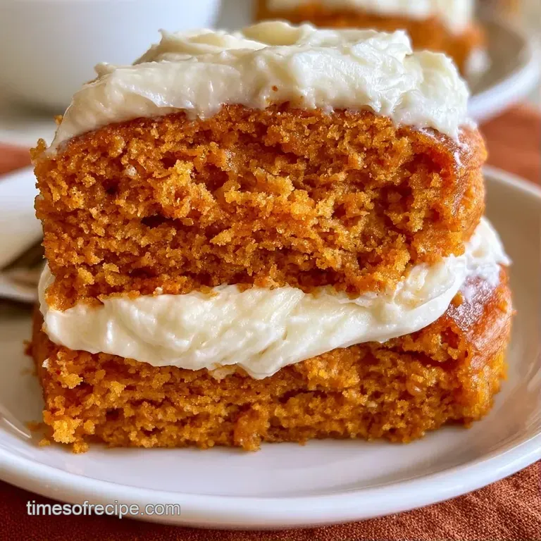 Platter of round, spice-colored cakes sandwiched with thick white cream and dusted with a hint of cinnamon.