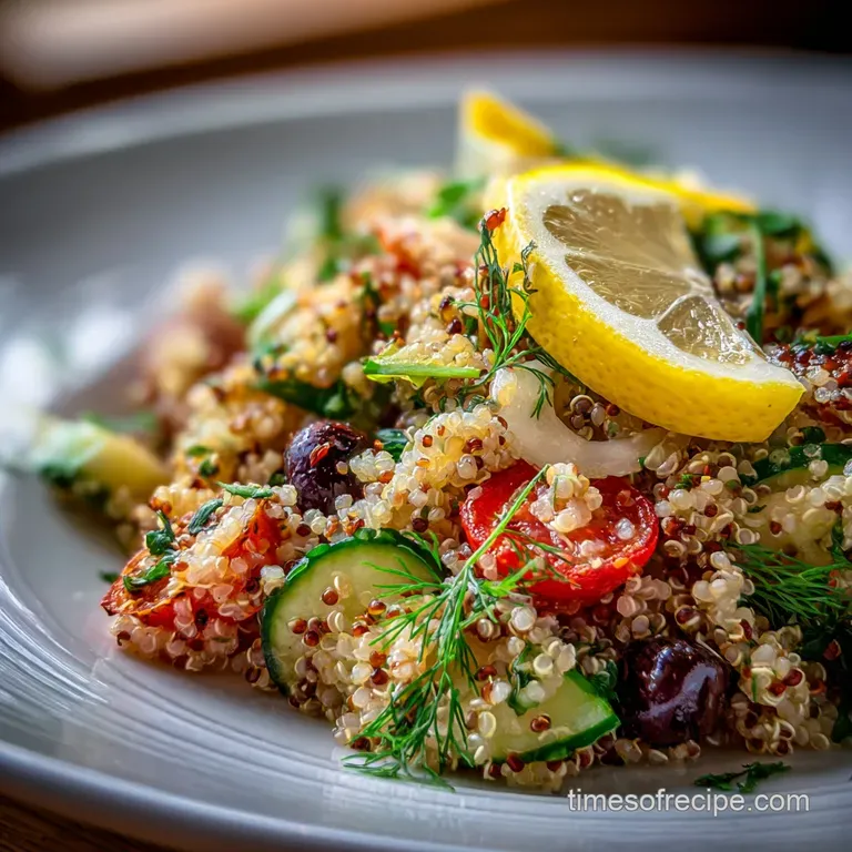 Quinoa Salad Recipe for Meal Prep with Zesty Lemon