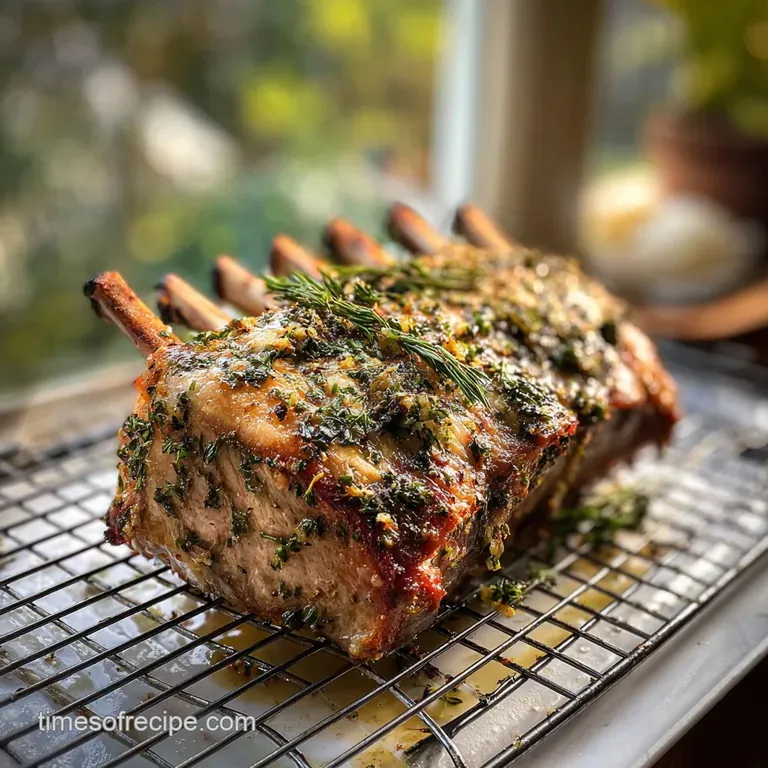Rack of Pork Recipe: Crispy Garlic Herb