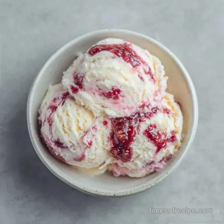 Creamy Rhubarb Jam Ice Cream: Tart and Rich