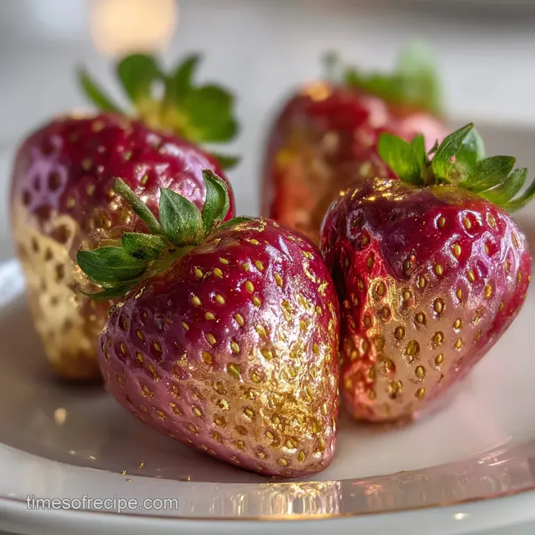 How To Make Rose Gold Strawberries