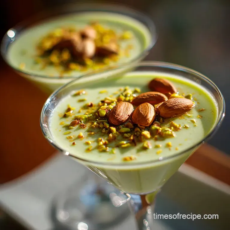 Pistachio Martini: The Silky Emerald Sip (Made with Homemade Syrup)