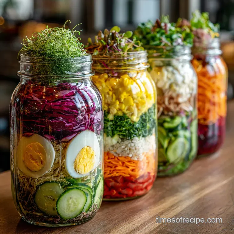 Six Healthy Mason Jar Salads: Week-Long Prep