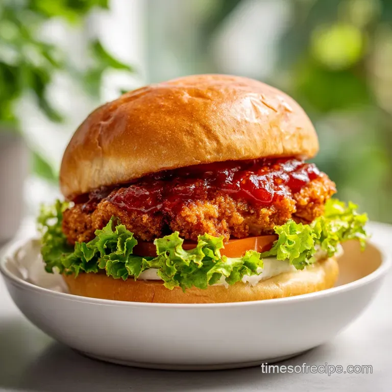 Smash Chicken Burger: Crispy and Juicy