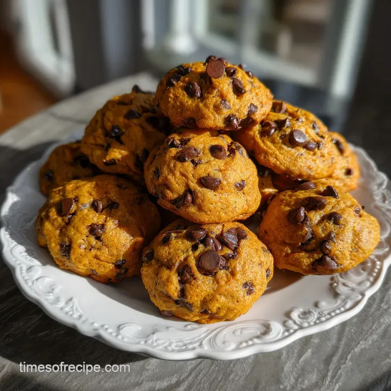 The Best Soft Pumpkin Chocolate Chip Cookies