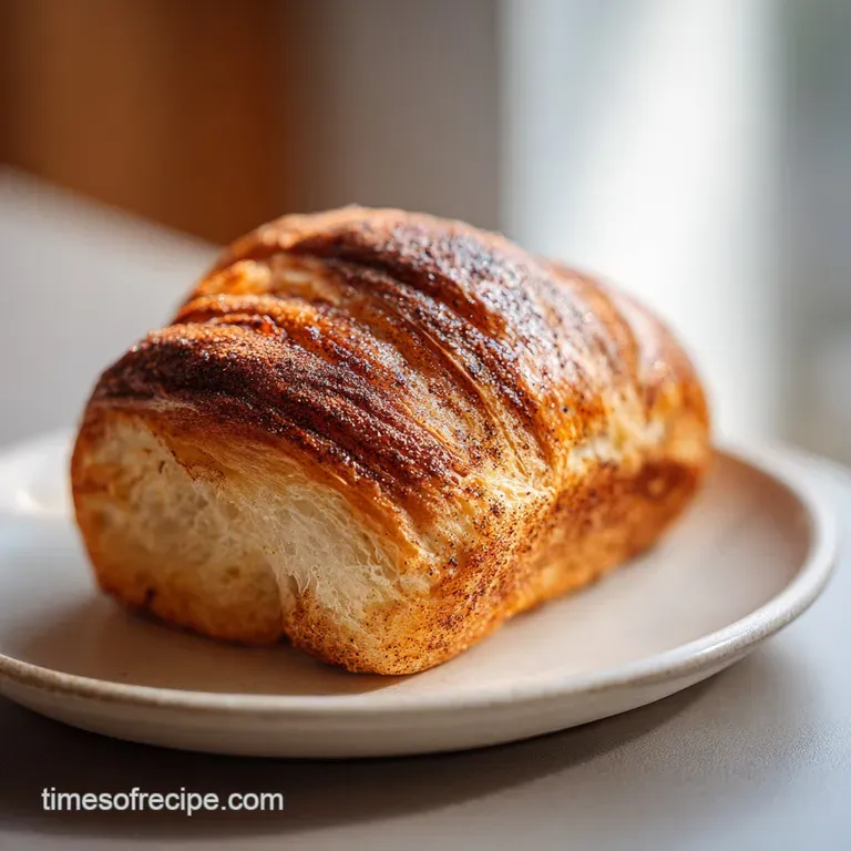 A warm slice of cinnamon-swirled bread, showcasing its tender crumb and golden crust, artfully arranged.