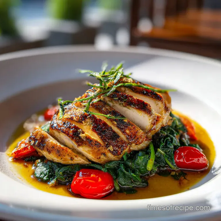 Easy Spinach Chicken with Creamy Sauce