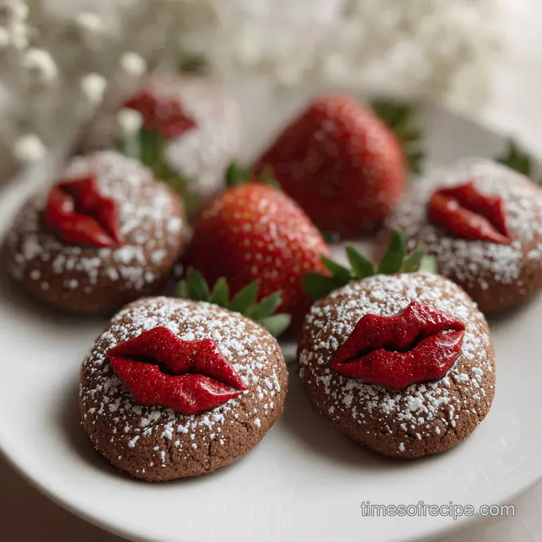 Strawberry Kiss Cookies Recipe with Cream Cheese