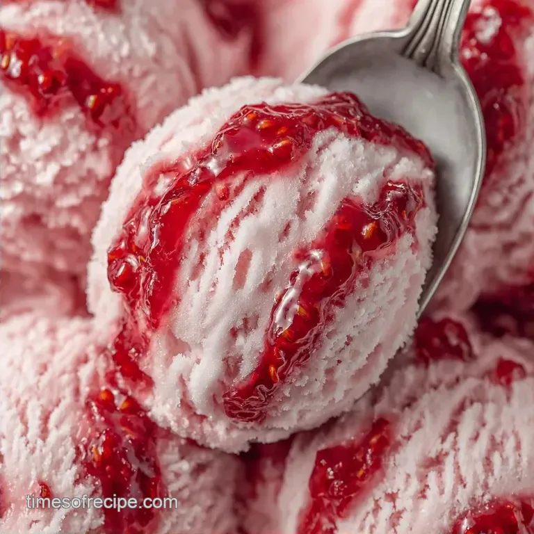 Strawberry Rhubarb Jam Ice Cream: Old Fashioned