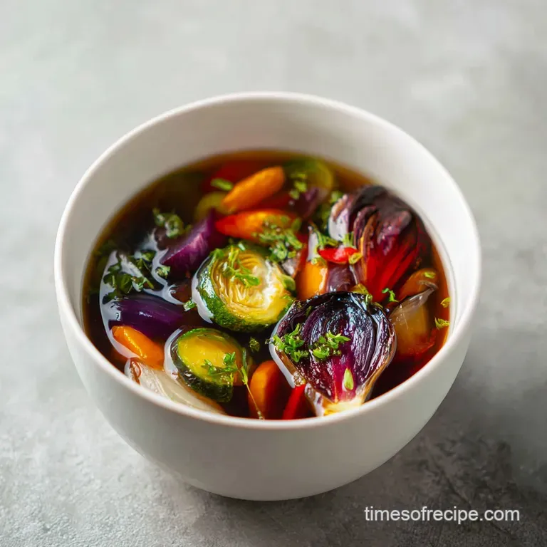 Umami-Rich Vegetable Broth: Deep and Savory